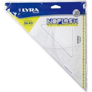10pz squadra disegno noflash 36 cm / 45 gradi - fila