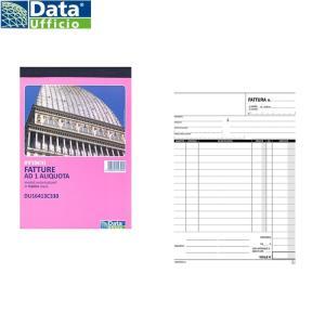 5 pz fatture ad una aliquota 33 fg. in 3 copie 14,8x21,5 cm 16413c33