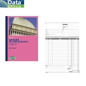 5 pz blocco fatture ad una aliquota 33 fg. in 3 copie 21,5x29,7 cm 1671c3033