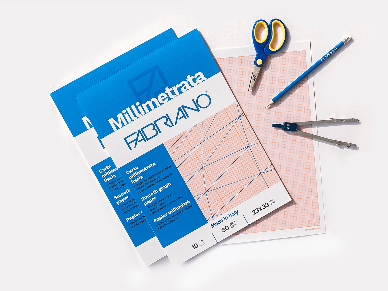 fabriano fabriano 25pz blocco millimetrato 23x33 cm 10 fg. 80gr/mq - foto 2 fabriano fabriano 25pz blocco millimetrato 23x33 cm 10 fg. 80gr/mq - foto 2