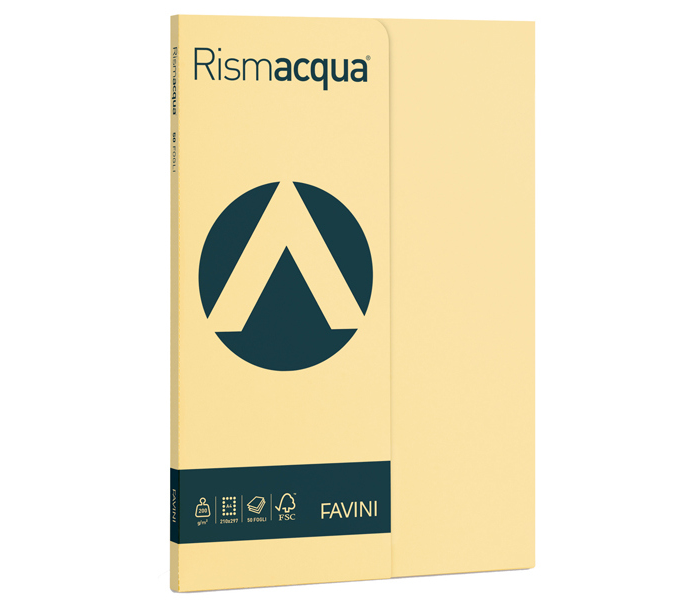 favini favini rismacqua small a4 50 fogli 200gr/mq camoscio 02 - foto 1