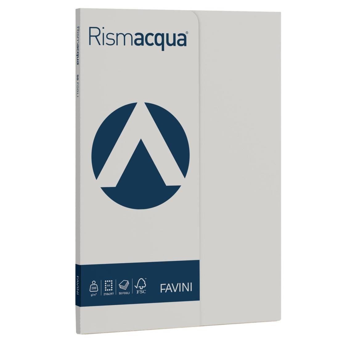 favini favini rismacqua small a4 50 fogli 200gr/mq ghiaccio 12 - foto 1