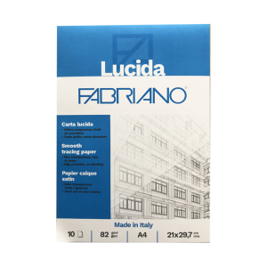 25pz blocco lucido 10 fogli a4 21x29,7 cm