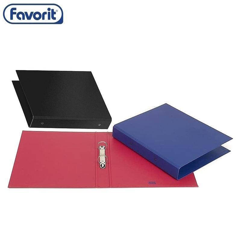 favorit favorit raccoglitore 2 anelli formato 22x30 cm diametro 30 mm colore nero - foto 1