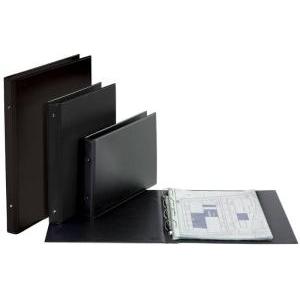 Raccoglitore 4 anelli formato 35x50 cm diametro 30 mm colore nero