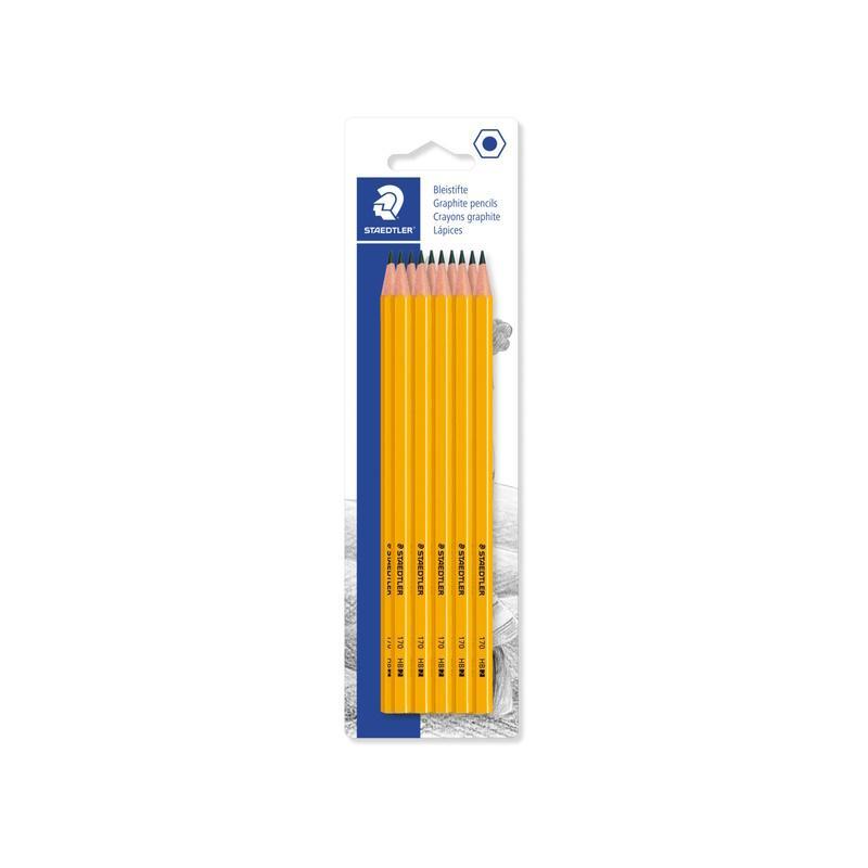 staedtler staedtler 170 matita in grafite gradazione hb fusto esagonale blister da 10 pezzi - foto 1