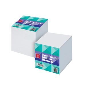 Cubo notes appunti collato 90x90 mm colore bianco
