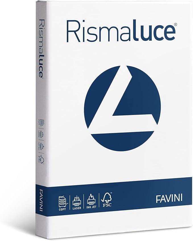 favini favini rismaluce carta a4 140 gr/mq 200 fogli colore bianco - foto 1