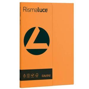Rismaluce small a4 50 fogli 200 gr/mq colore arancio 56