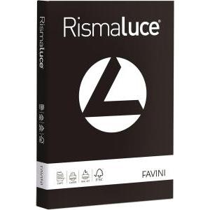 Rismaluce small a4 50 fogli 200 gr/mq colore nero 63