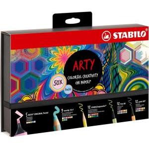 Arty creative set cofanetto da 50 pz assortiti