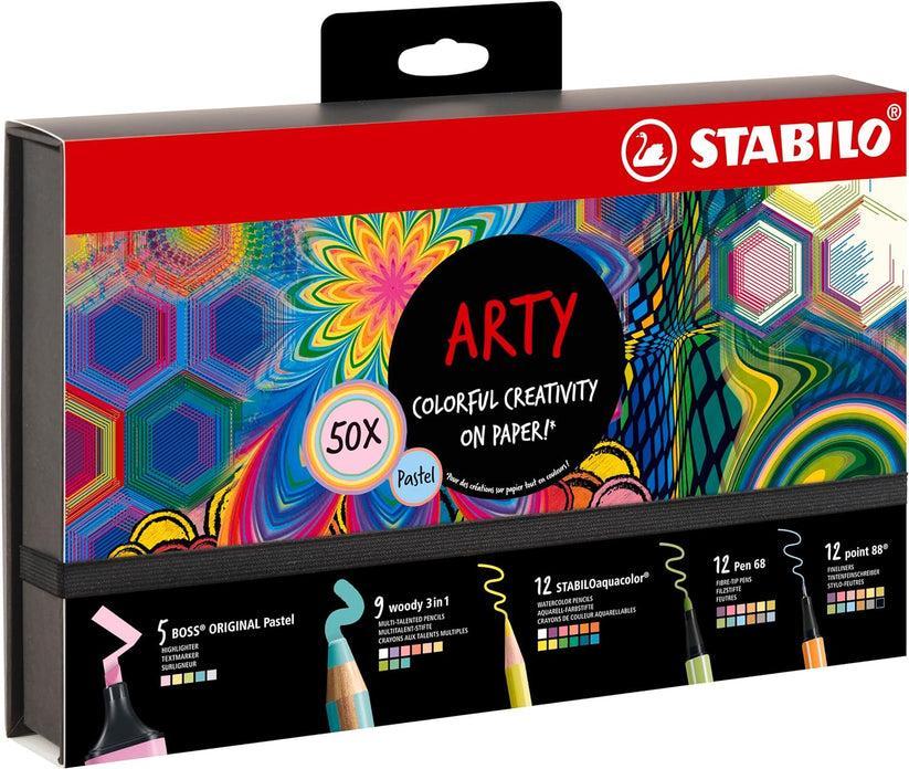 stabilo stabilo arty creative set cofanetto da 50 pz assortiti - foto 1
