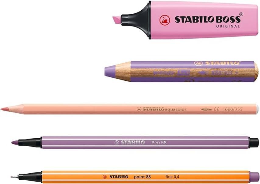 stabilo stabilo arty creative set cofanetto da 50 pz assortiti - foto 5