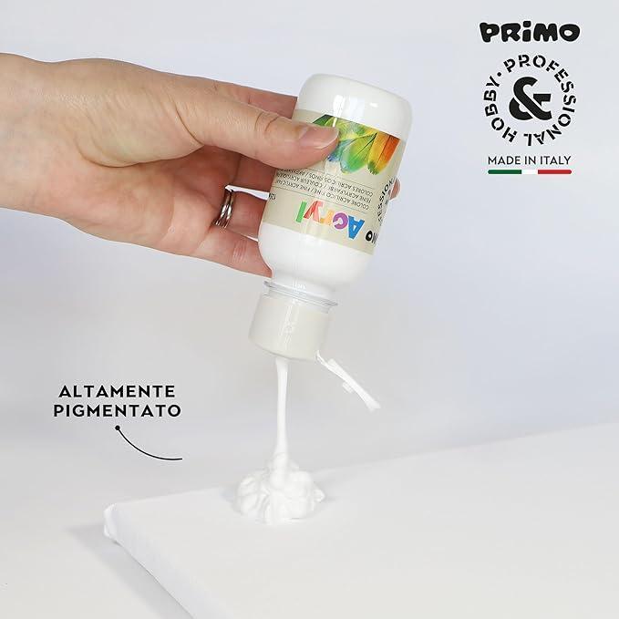 primo primo tempera acrilica da 125 ml colore bianco 100 - foto 3