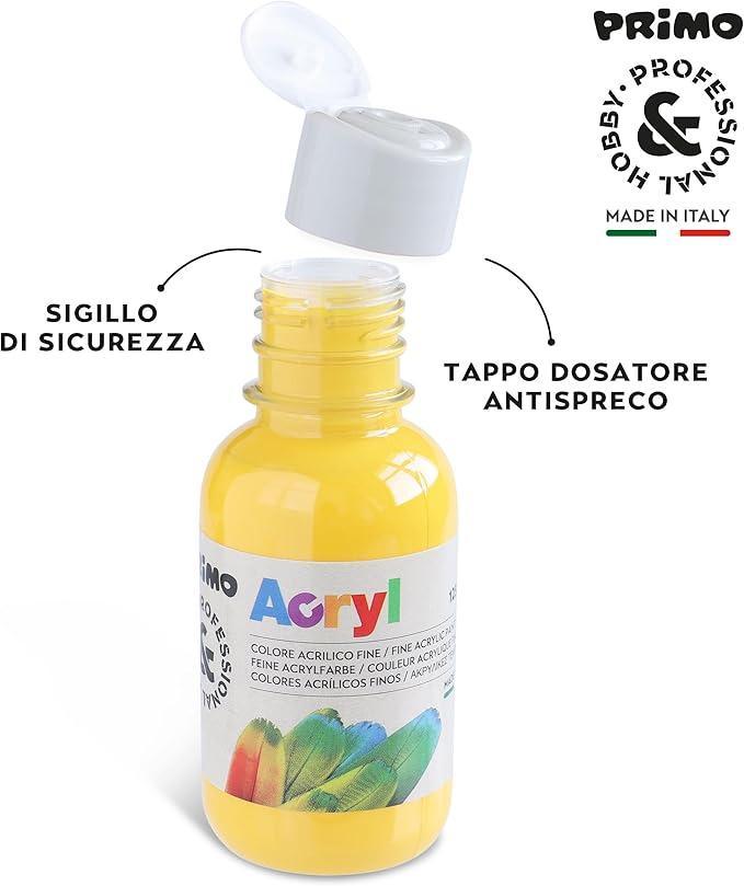 primo primo tempera acrilica da 125 ml colore giallo oro 220 - foto 2