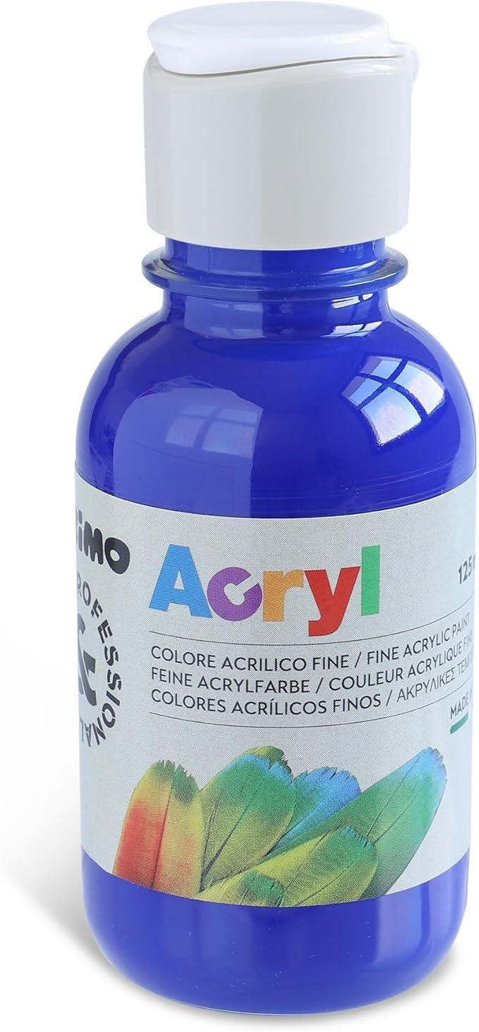 primo primo tempera acrilica da 125 ml colore blu oltremare 500 - foto 1