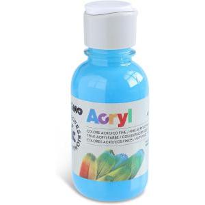 Tempera acrilica da 125 ml colore blu cyan 501
