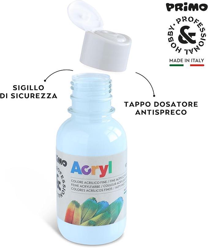 primo primo tempera acrilica da 125 ml colore azzurro cielo 510 - foto 2