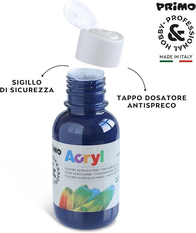 primo primo tempera acrilica da 125 ml colore blu notte 521 - foto 2