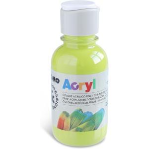 Tempera acrilica da 125 ml colore verde chiaro 600