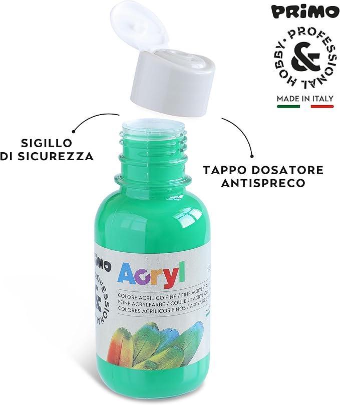 primo primo tempera acrilica da 125 ml colore verde brillante 610 - foto 2