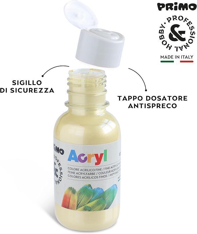 primo primo tempera acrilica da 125 ml colore oro 920 - foto 2