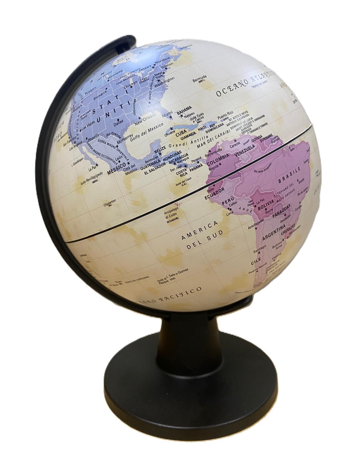 tecnodidattica tecnodidattica mappamondo globo geografico mini antico diametro 16 cm - foto 2 tecnodidattica tecnodidattica mappamondo globo geografico mini antico diametro 16 cm - foto 2