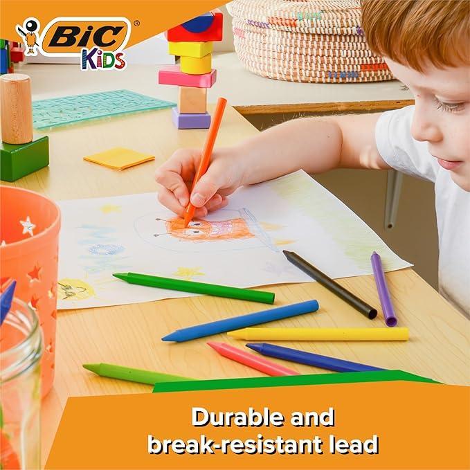 bic bic plastidecor pastelli colorati confezione da 12 pz in colori assortiti - foto 2