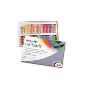 Pentel pastelli ad olio morbidi in confezione da 50 pez...