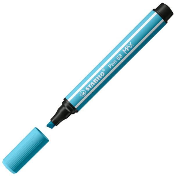 stabilo stabilo pen 68 max arty pennarelli con punta a scalpello da 5mm in 12 colori assortiti - foto 2