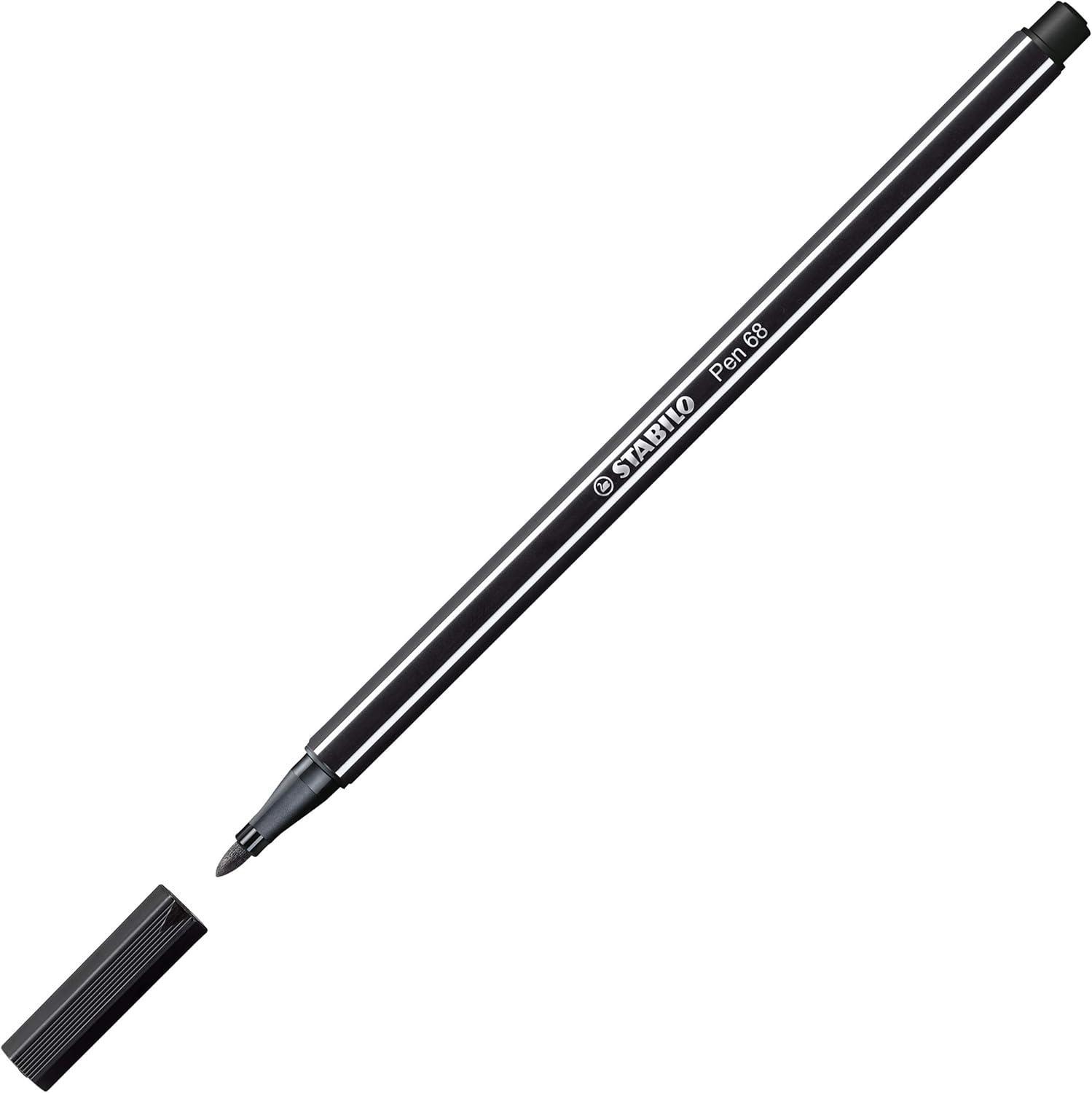stabilo stabilo pen 68 arty pennarello con punta m da 1 mm in scatola di metallo da 20 pz in colori assortiti - foto 3