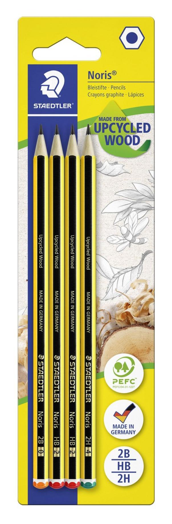 staedtler staedtler noris matita in 10 blister da 4 pz in grafite gradazione 2b - hb - 2h - foto 1