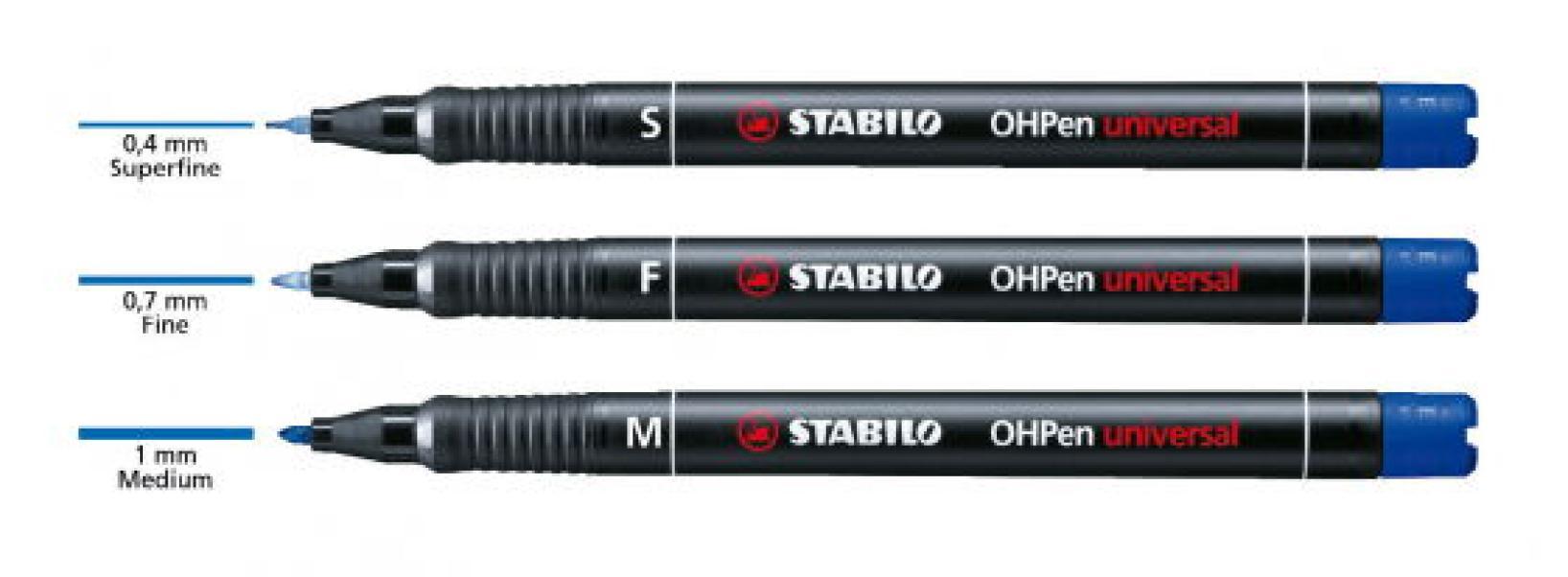 stabilo stabilo ohpen universal pennarello marcatore permanente punta fine (f) da 0,7 mm colore rosso - foto 4