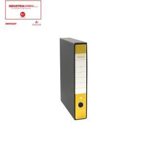 Nero raccoglitore registratore protocollo dimensioni 28,5x35 cm dorso 5 colore giallo