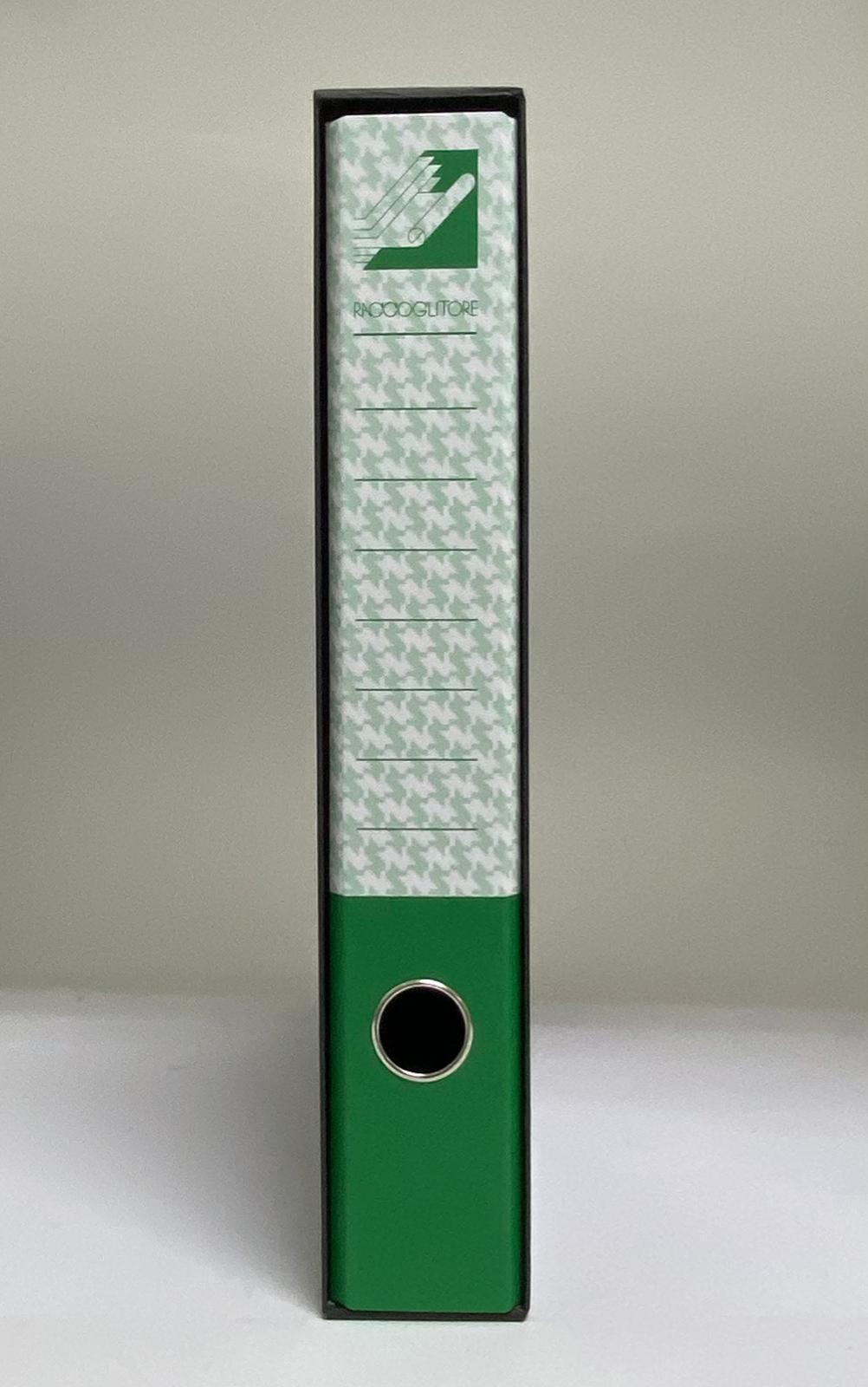 cartotecnica ridolfi forte raccoglitori registratori protocollo dimensioni 28x35 cm dorso 5 colore verde - foto 1