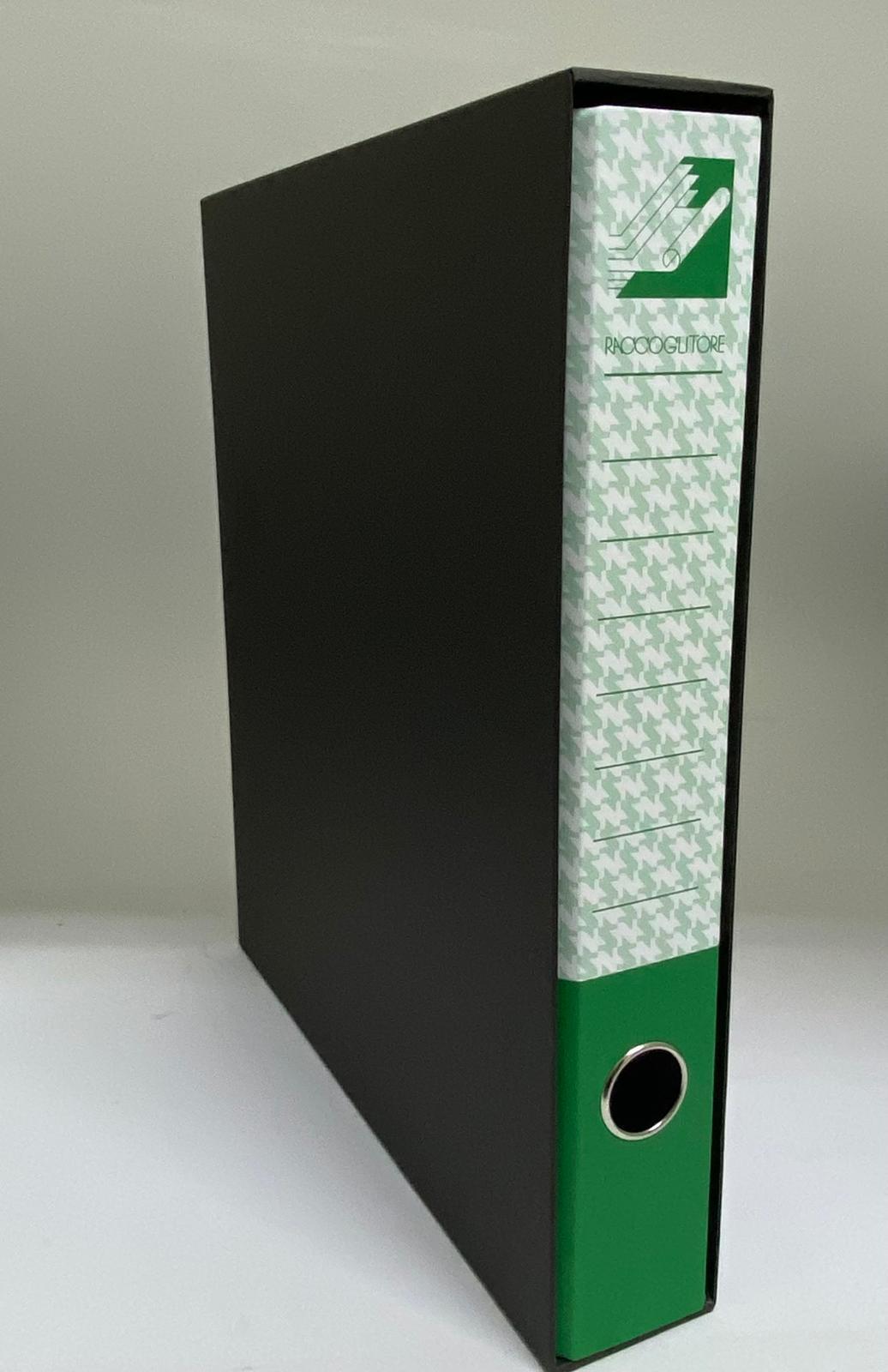 cartotecnica ridolfi forte raccoglitori registratori protocollo dimensioni 28x35 cm dorso 5 colore verde - foto 2