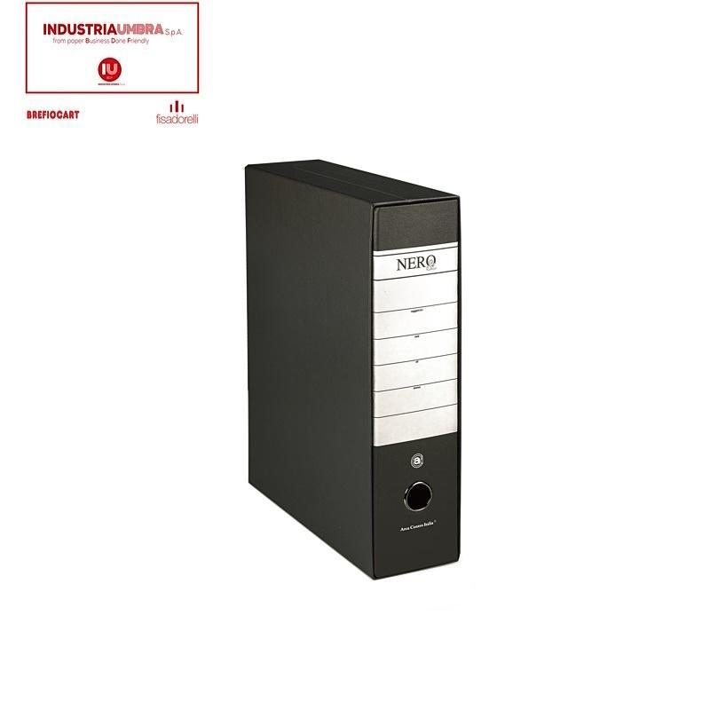 brefiocart brefiocart nero raccoglitore registratore conf. da 6 pz dimensioni 28,5x35 cm dorso 8 colore nero - foto 1