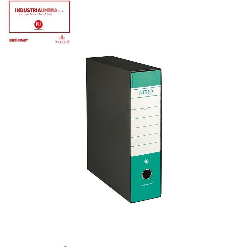 brefiocart brefiocart nero raccoglitore registratore conf. da 6 pz dimensioni 28,5x35 cm dorso 8 colore verde - foto 1