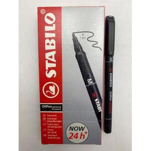 Ohpen 10 pz. pennarello marcatore permanente punta media (m) da 1,0 mm colore nero