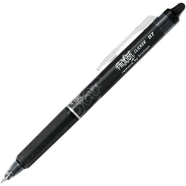 pilot pilot frixion ball clicker penna a sfera cancellabile e ricaricabile colore nero punta da 0,7 mm - foto 1
