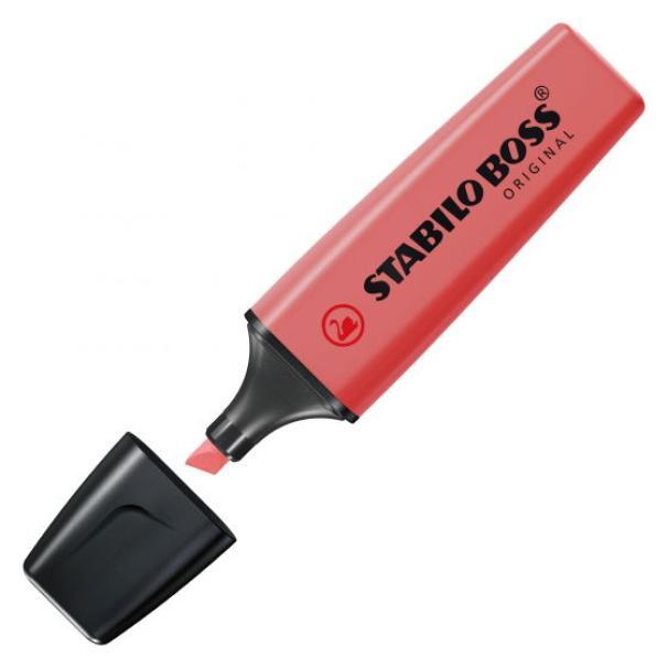 stabilo stabilo boss original evidenziatore colore rosso 40 confezione da 10 pz - foto 2
