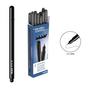 Pen marcatore conf. da 12 pz. punta fine  0,5 mm colore nero