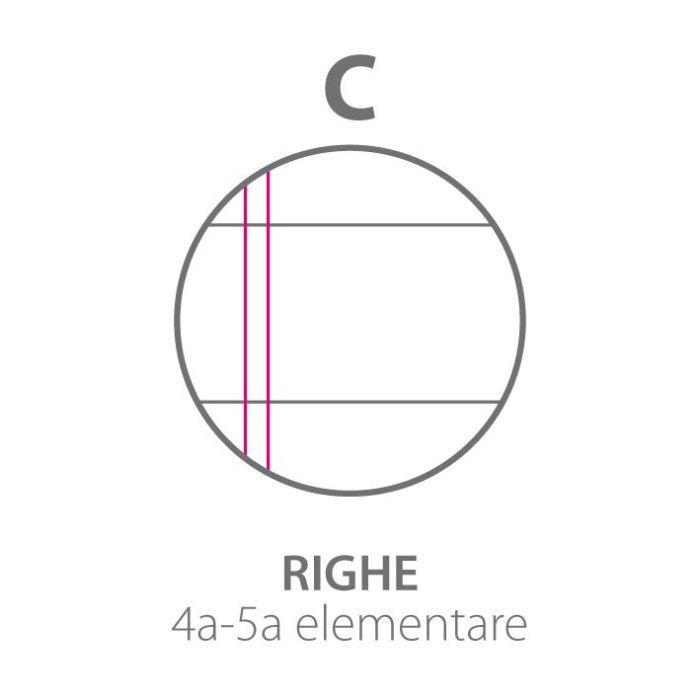 monocromo maxi quaderni monocromo 10 pz. a4 rigatura c righe con margini - foto 2