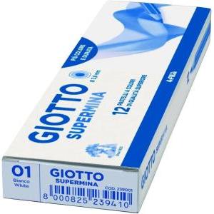 Supermina 12 pz. pastelli colore bianco n. 01
