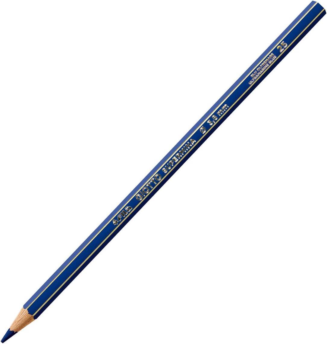 giotto giotto spermina 12 pz. pastelli colore blu oltremare n. 25 - foto 2