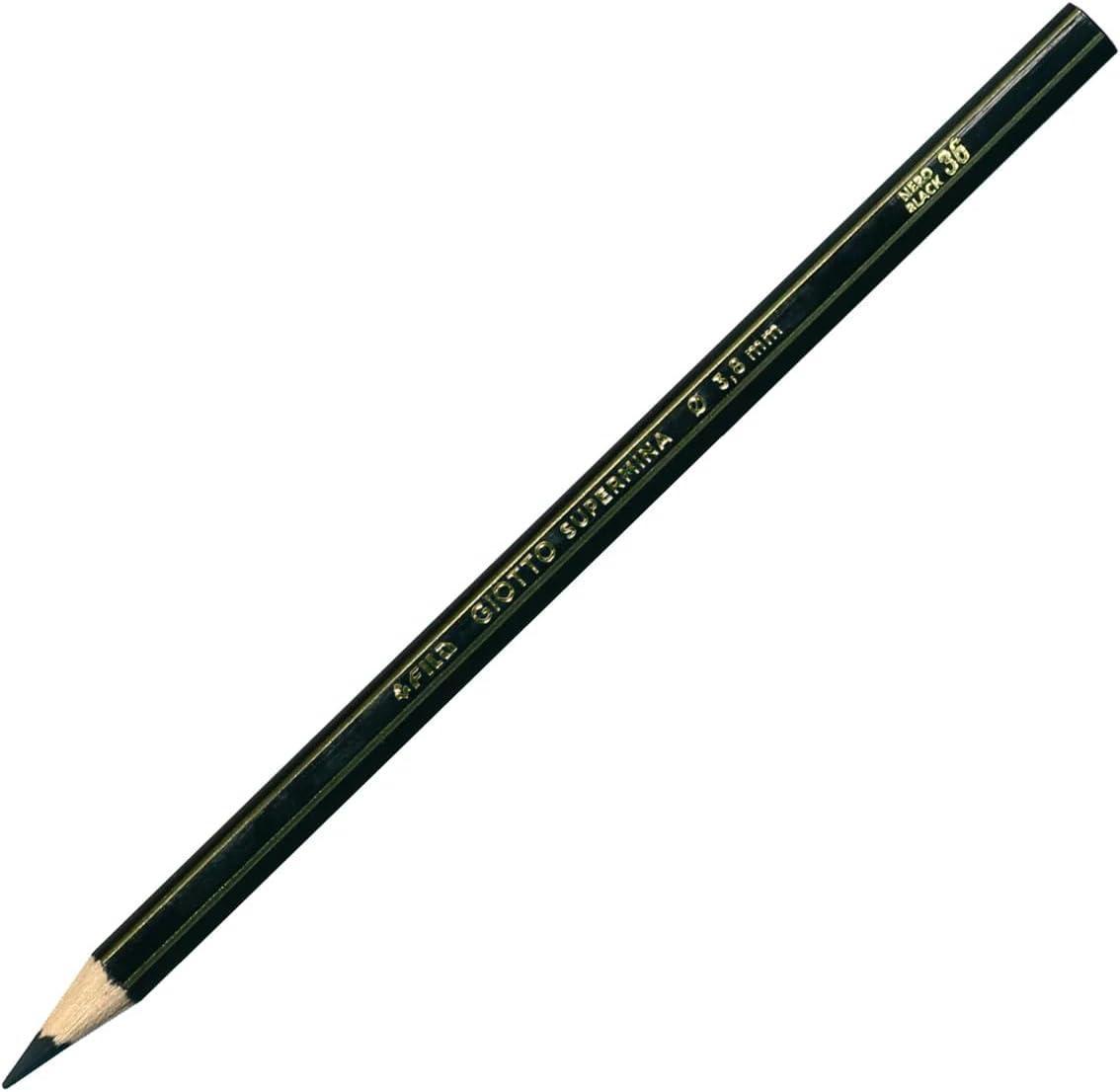 giotto giotto spermina 12 pz. pastelli colore nero n. 36 - foto 2