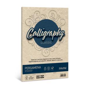 Calligraphy carta pergamena a4 21x29,7cm conf da 50  fogli da 90 gr/mq colore sabbia