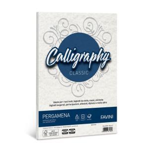 Calligraphy carta pergamena a4 21x29,7cm conf da 50  fogli da 190 gr/mq colore bianco