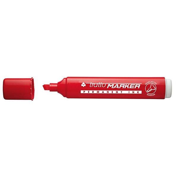 tratto tratto marker 12 pz marcatore indelebile punta a scalpello colore rosso tratto da 1,0 mm a 5,0 mm - foto 2