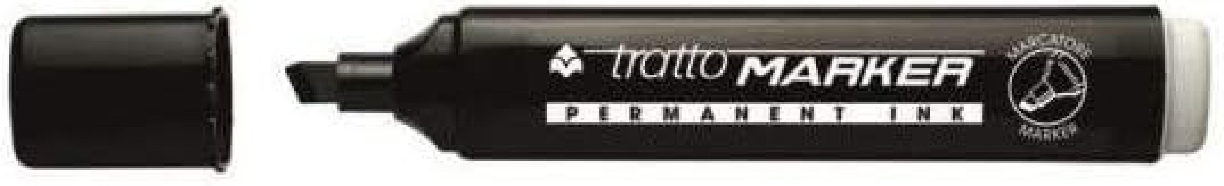 tratto tratto marker 12 pz marcatore indelebile punta a scalpello colore nero tratto da 1,0 mm a 5,0 mm - foto 2